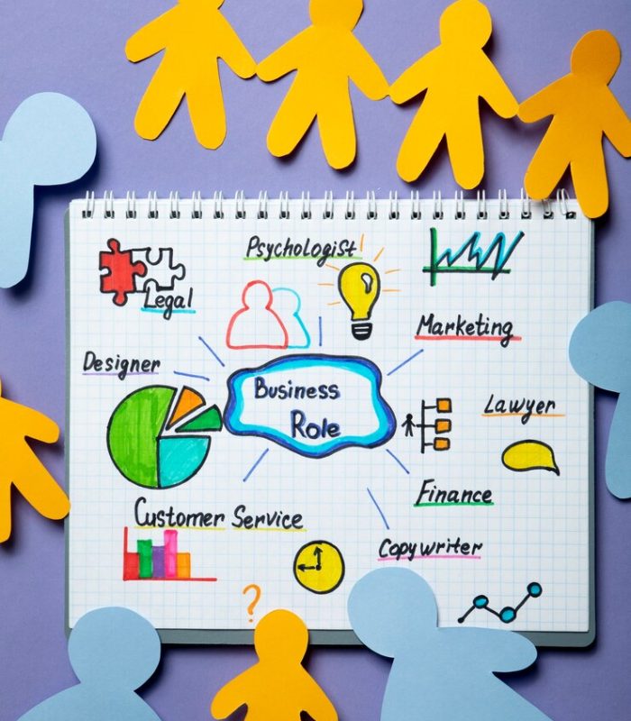 flat-lay-paper-people-cut-out-notebook_23-2149382389